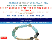 Tablet Screenshot of costumejewelrywholesale.com